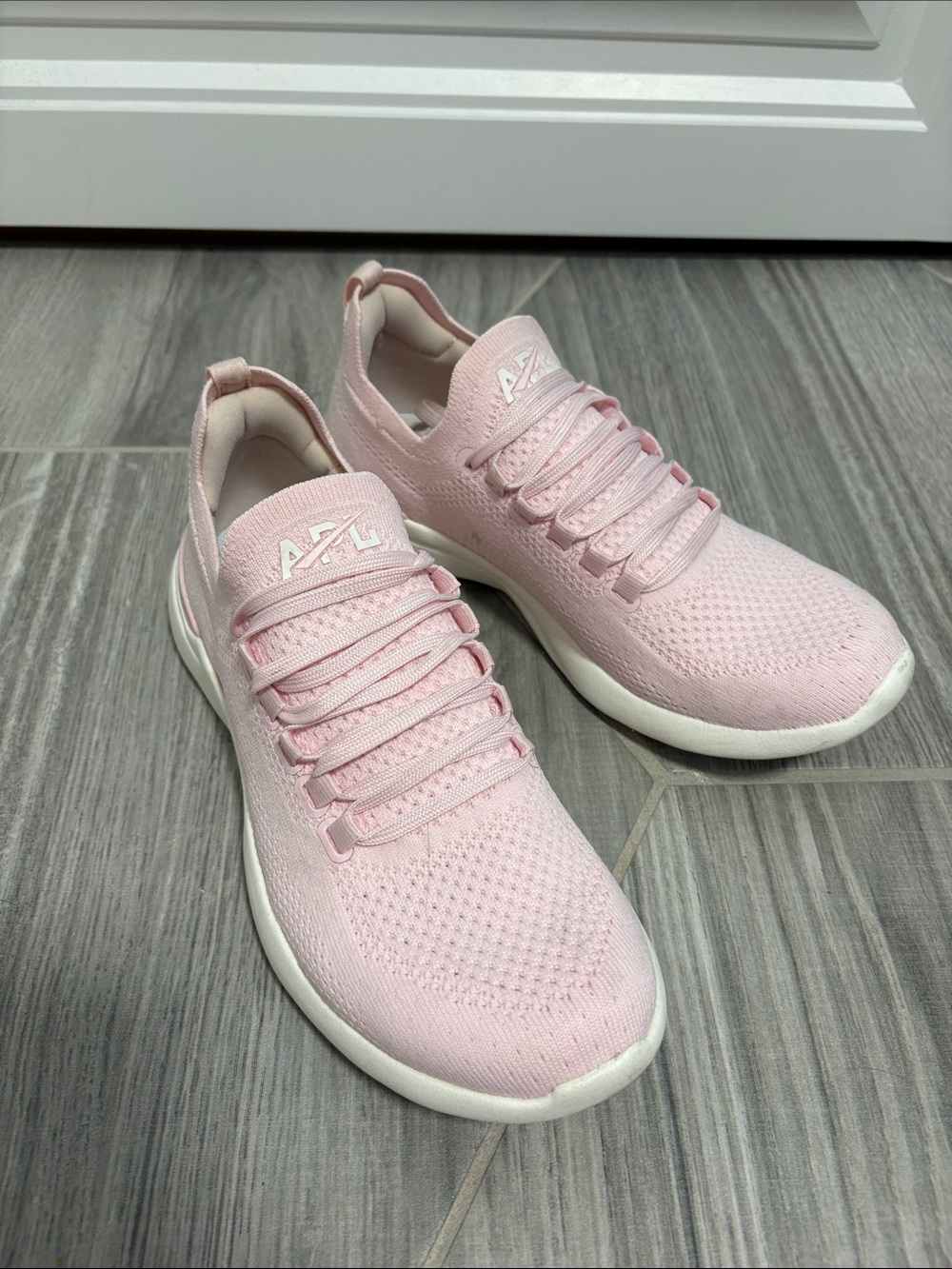 APL TechLoom Knit Sneakers - Light Pink